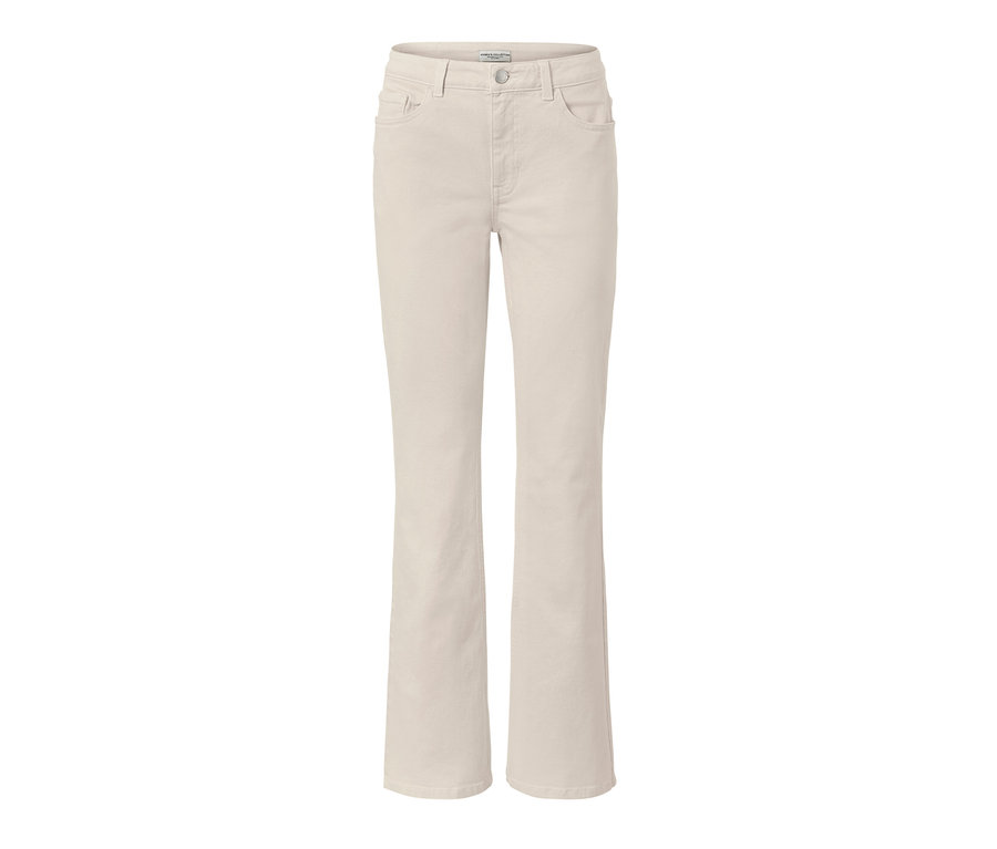 Jean bootcut blanc crème - Coupe « Lou ».