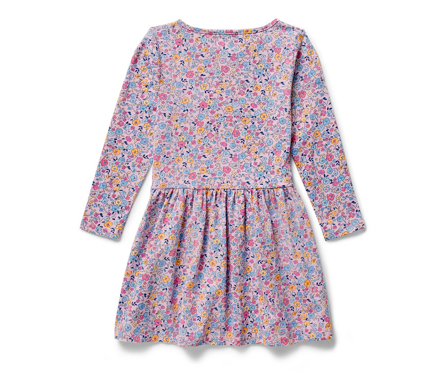 Robe en jersey pour enfant avec un motif floral.