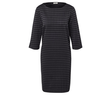 Robe en jersey jacquard pied-de-poule