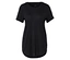 T-shirt noir à manches courtes.