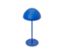 Lampe de table à LED sans fil bleue.