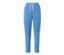 Pantalon molletonné bleu foncé avec cordon de serrage à la taille.