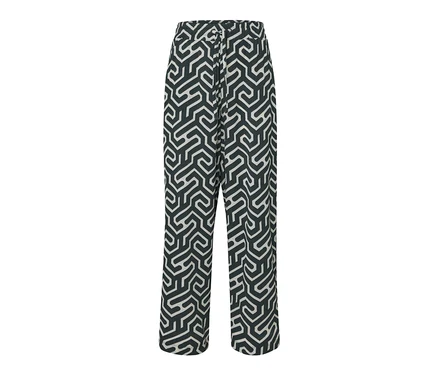 Pantalon imprimé à enfiler avec effet Crinkle.
