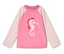 T-shirt rose à manches longues avec motif hippocampe.