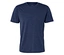 T-shirt bleu foncé chiné à manches courtes et col rond.