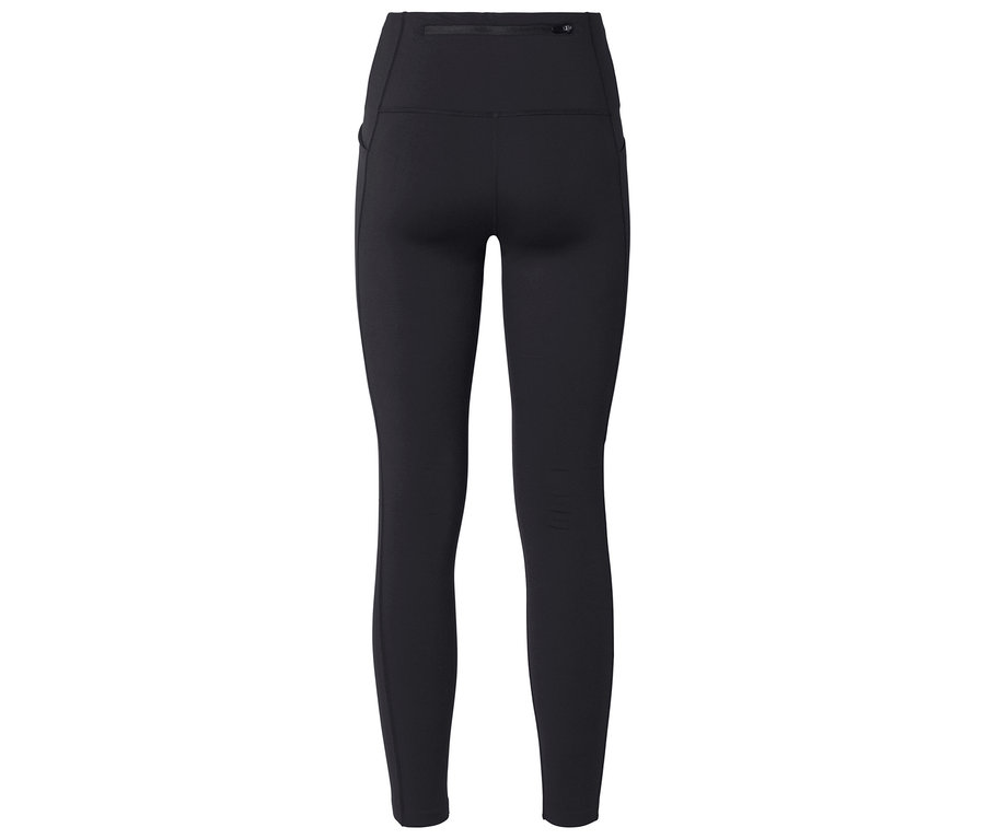 Leggings noirs taille haute vus de dos.
