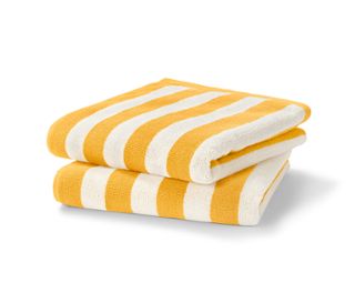Jaune-blanc à rayures