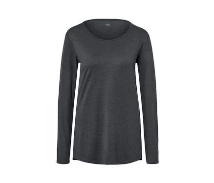 T-shirt de yoga à manches longues gris.