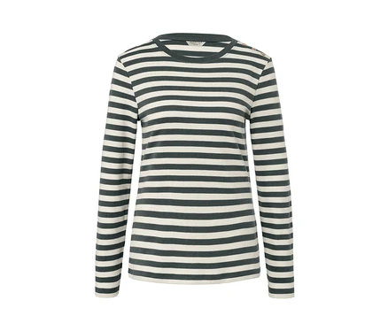 T-shirt manches longues à rayures.