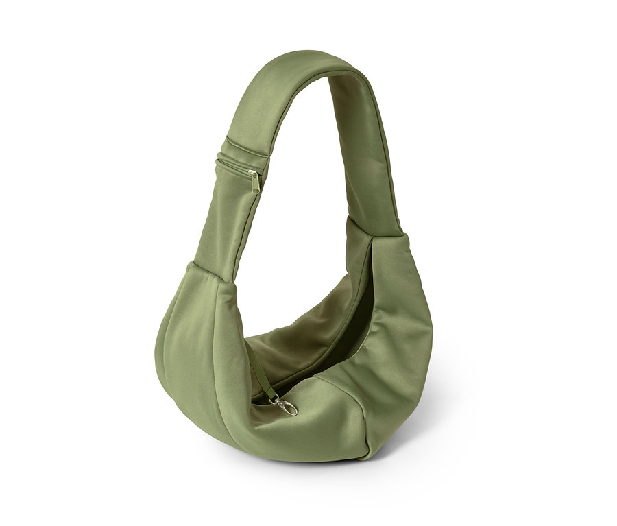 Sac de transport pour animaux vert.