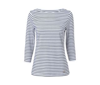 Bleu foncé-blanc à rayures