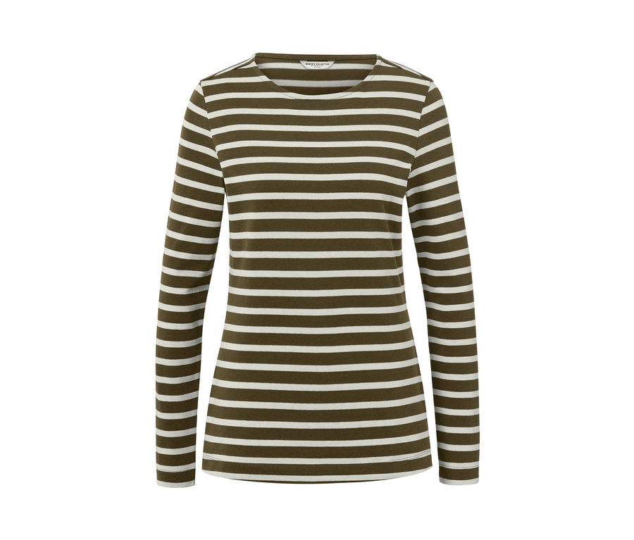 T-shirt manches longues à rayures.