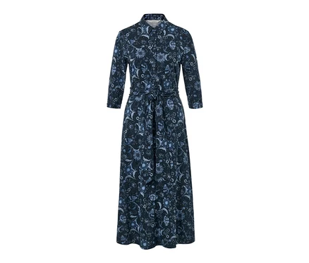 Longue robe en jersey imprimée.