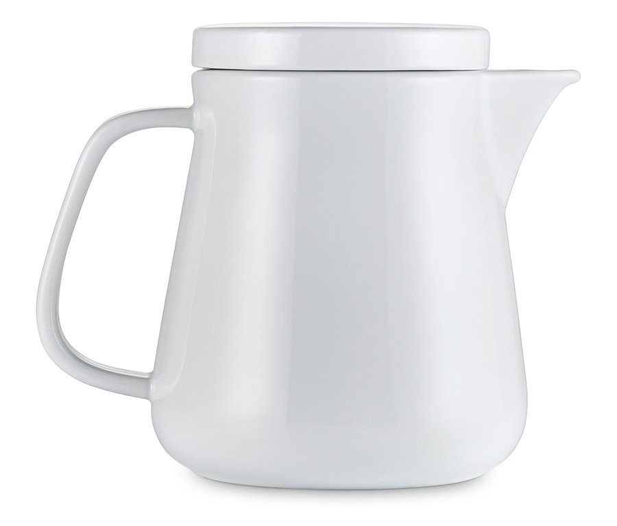 Cafetière en céramique, blanc