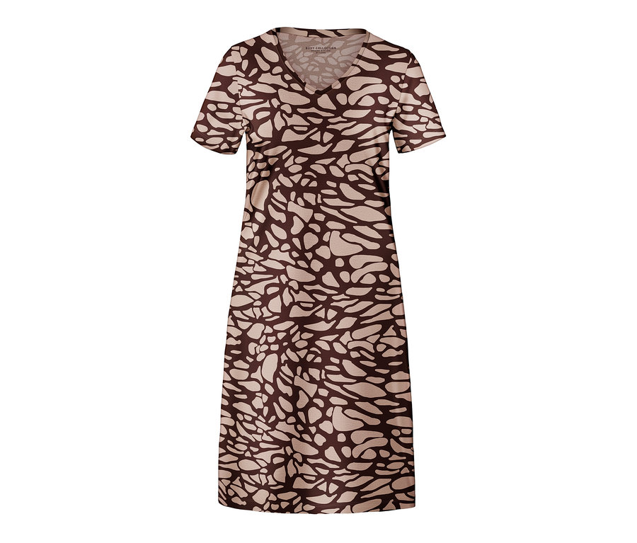 Chemise de nuit à imprimé intégral.