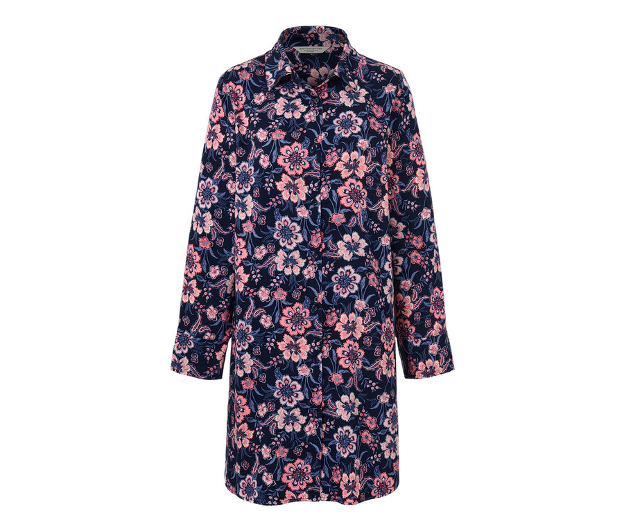 Chemise de nuit tissée à fleurs.