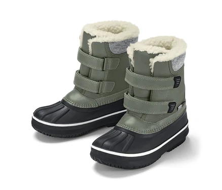 Bottes polyvalentes vertes pour enfant.