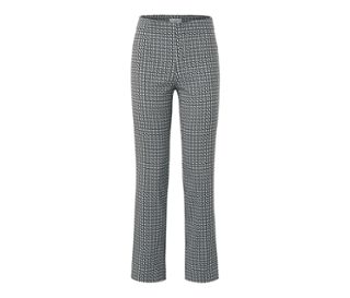 Pantalon stretch imprimé, bleu marine