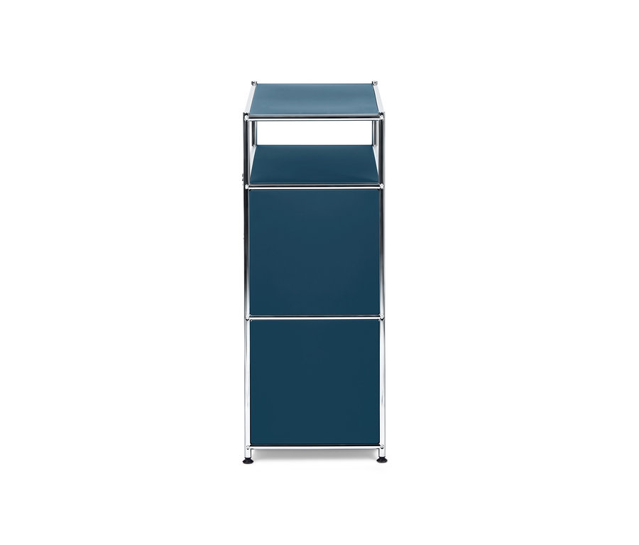 Commode bleue « CN3 » avec 2 tiroirs.