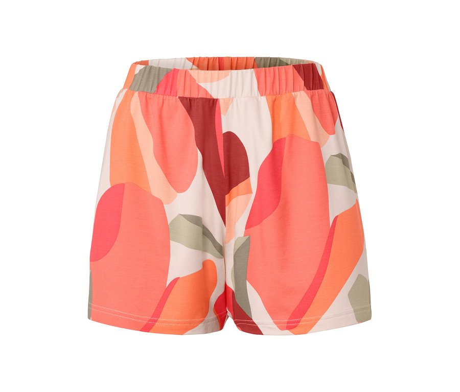 Un short coloré avec un motif abstrait.