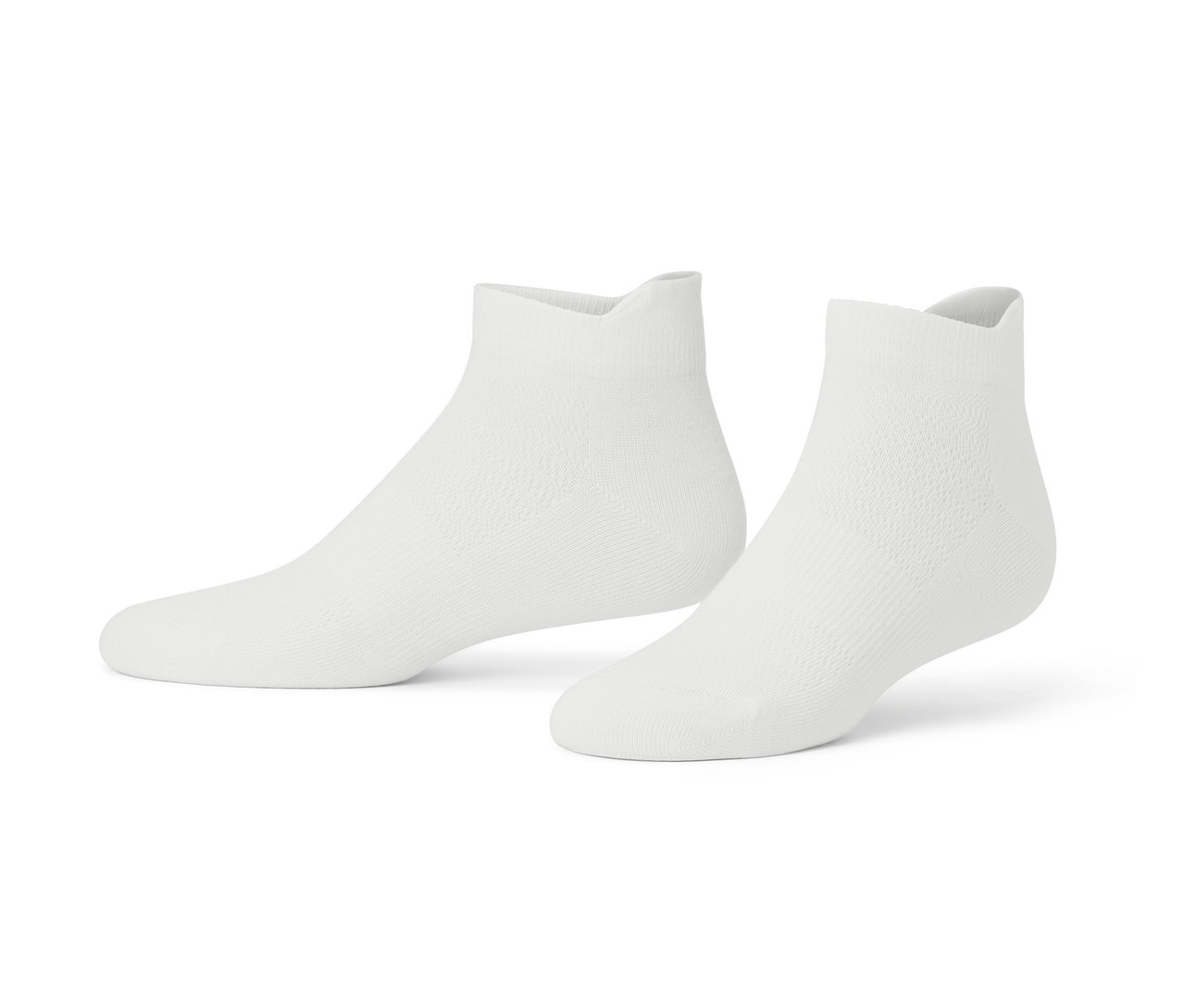 Deux paires de socquettes de sport blanches.