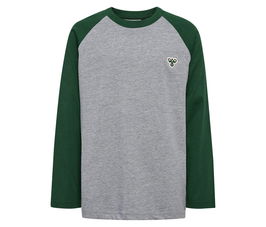 T-shirt ample à manches raglan HUMMEL HMLJR BEE, vert.