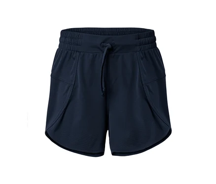 Short fonctionnel bleu foncé.