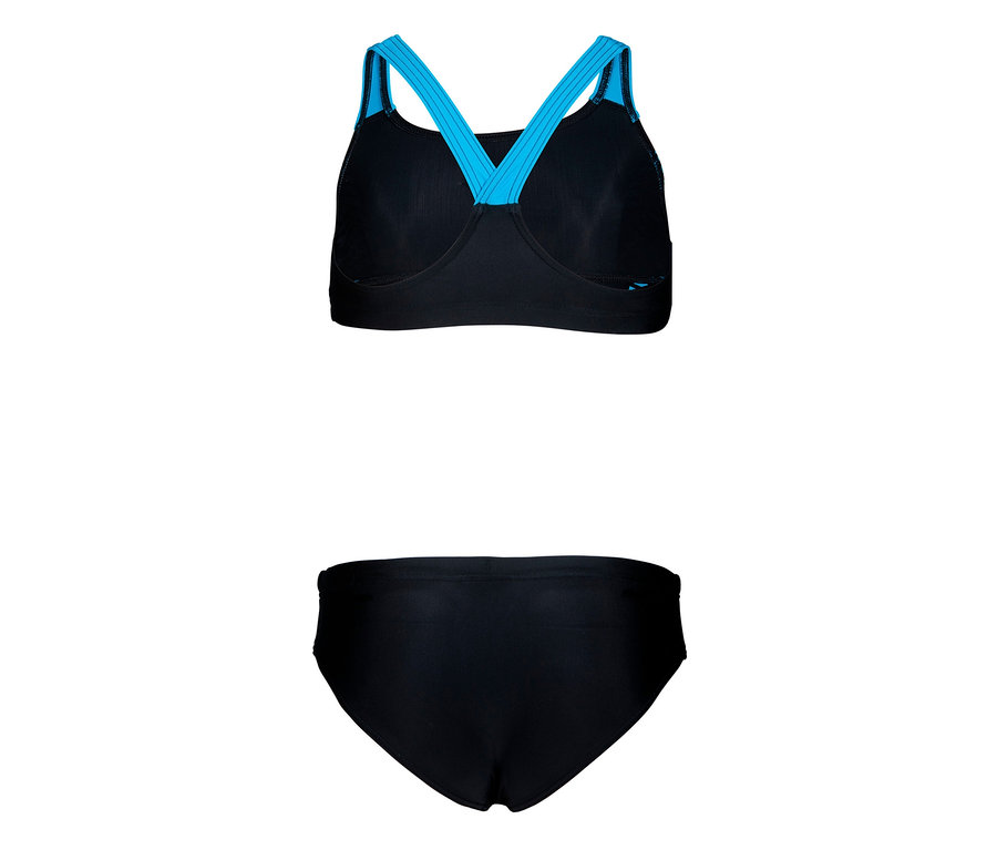 Bikini noir arena Feel Openings Energy Back pour enfant.