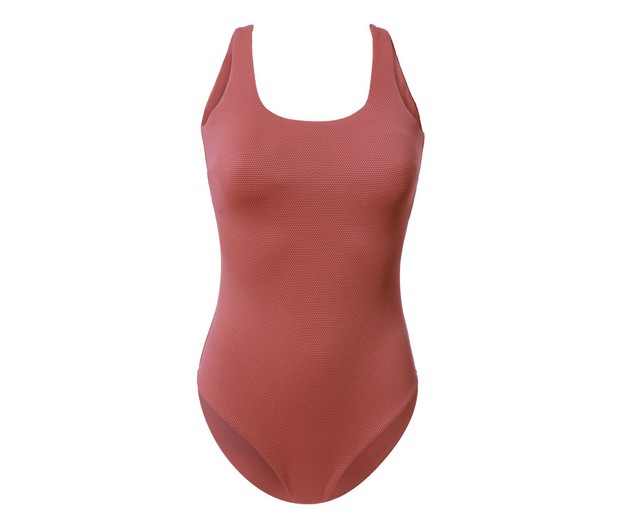 Gros plan d'un maillot de bain à surface structurée.