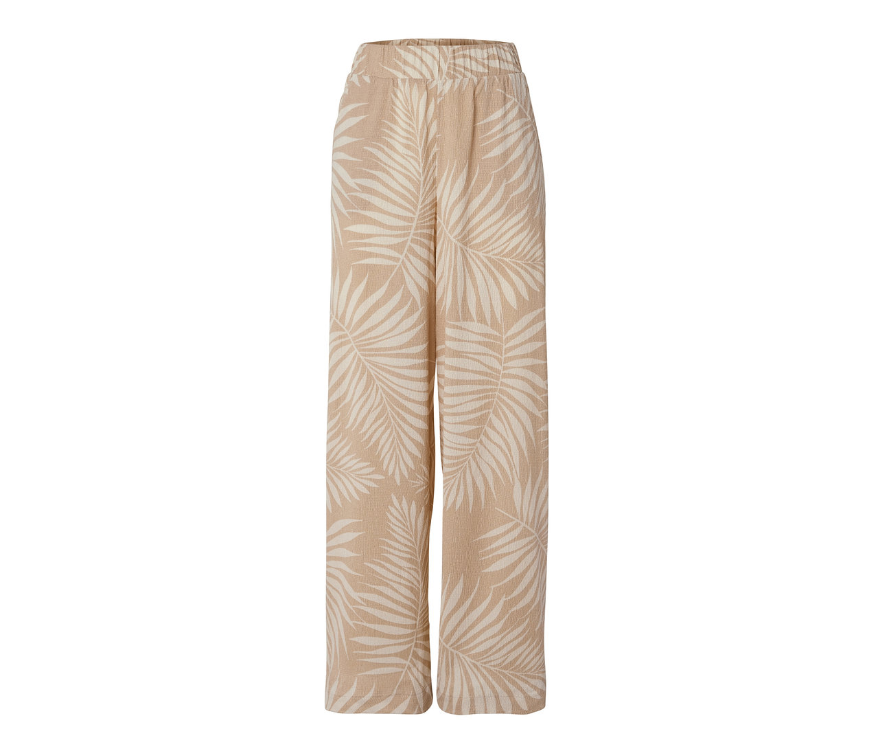 Pantalon palazzo structuré avec imprimé intégral.