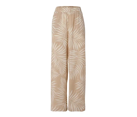 Pantalon palazzo structuré avec imprimé intégral.