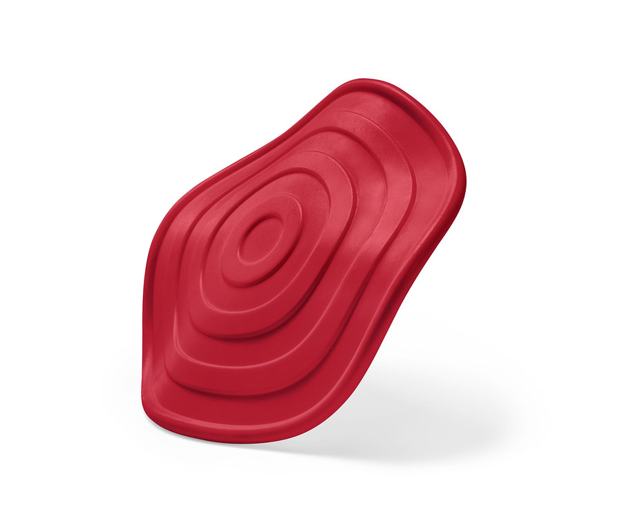 Disque à lancer rouge pour chien.