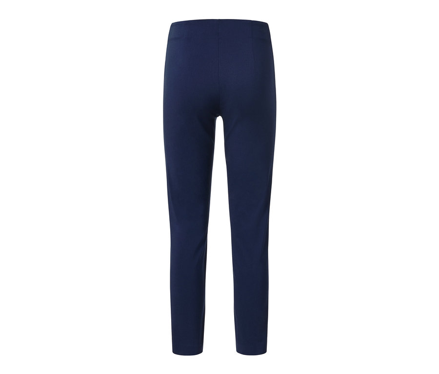 Pantalon stretch bleu.