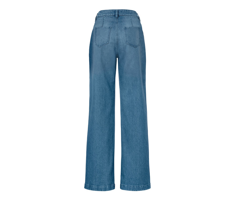 Détail du dos d'un jean palazzo – Coupe « Neni ».