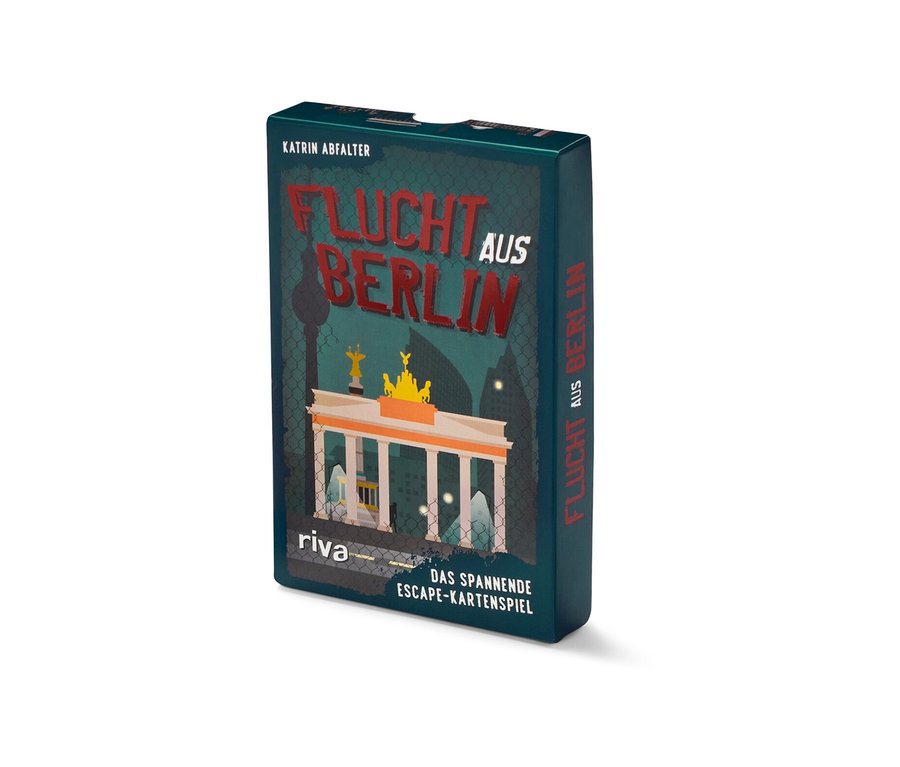 Jeu de cartes escape game «
Flucht aus Berlin
» (Sortir de Berlin, en allemand).
