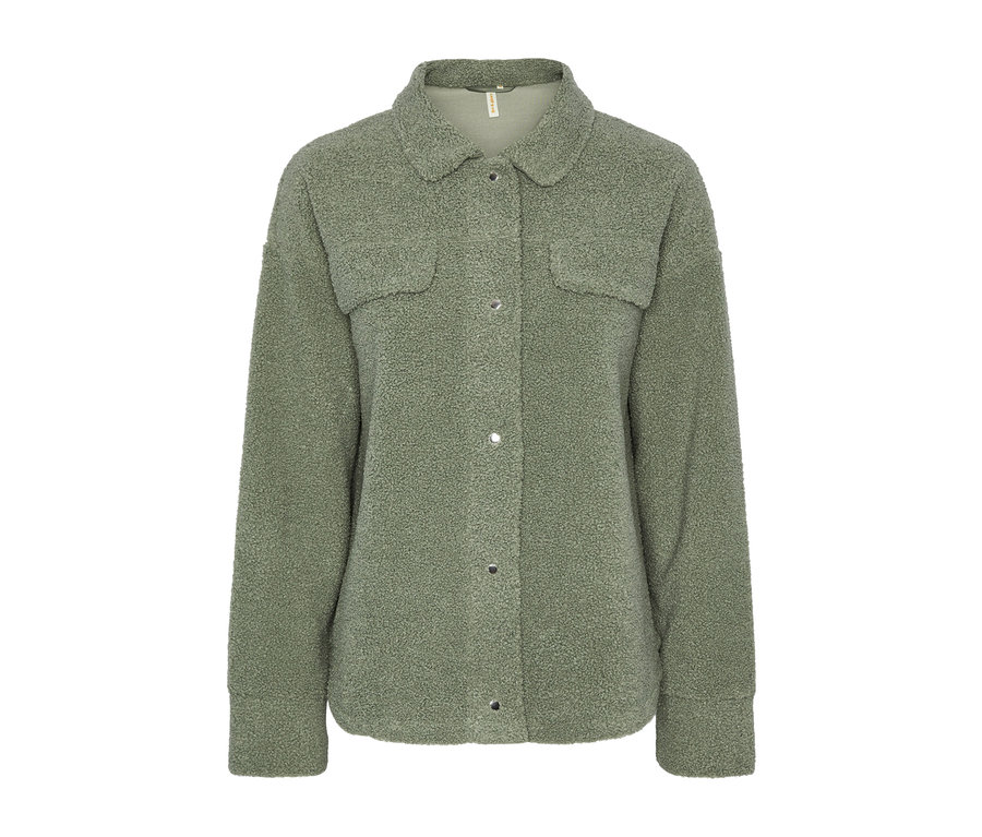 T-shirt oversize moelleux, vert sauge.