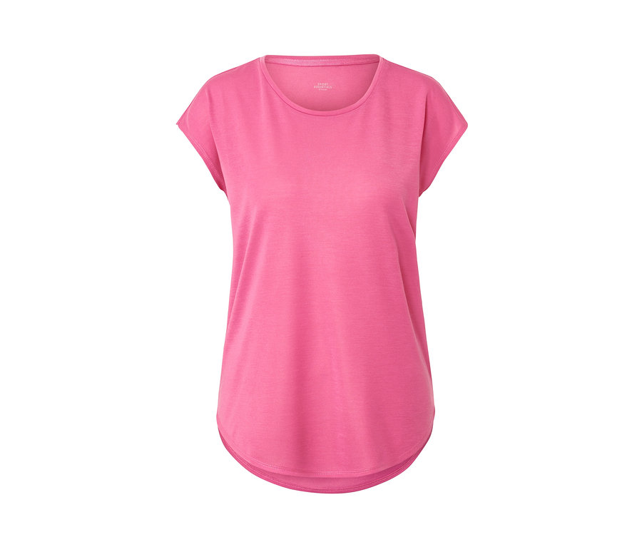T-shirt de sport rose vif.