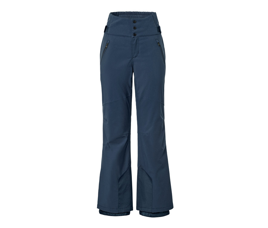Pantalon de ski taille haute bleu.