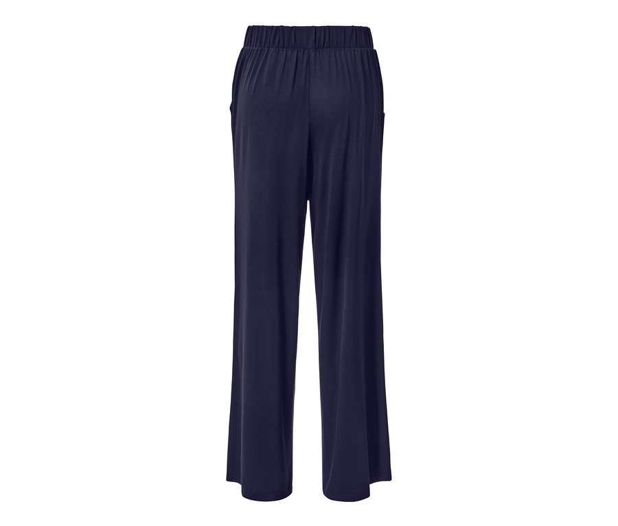 Pantalon Palazzo bleu foncé.