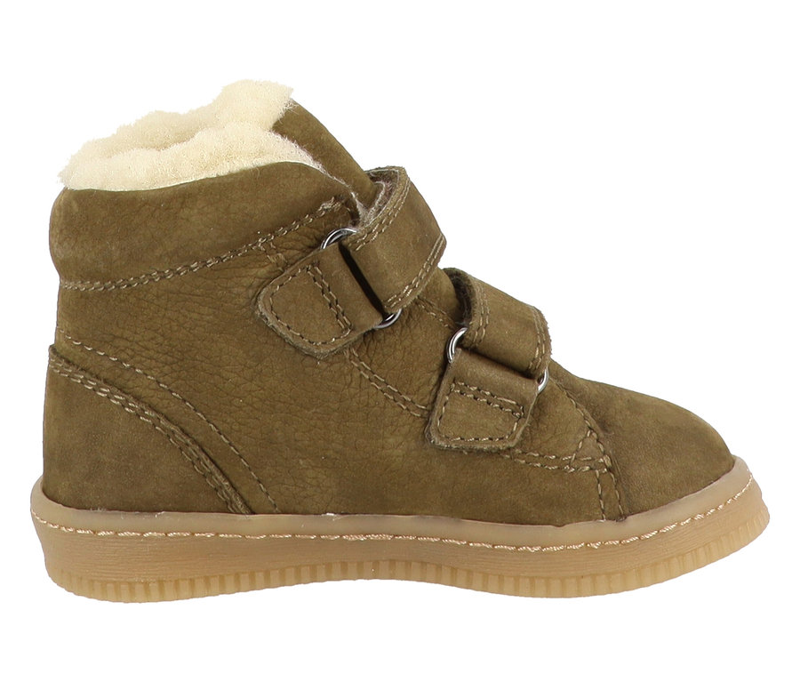 Une chaussure montante pour enfant LURCHI « Felix Barefoot-TEX », olive.