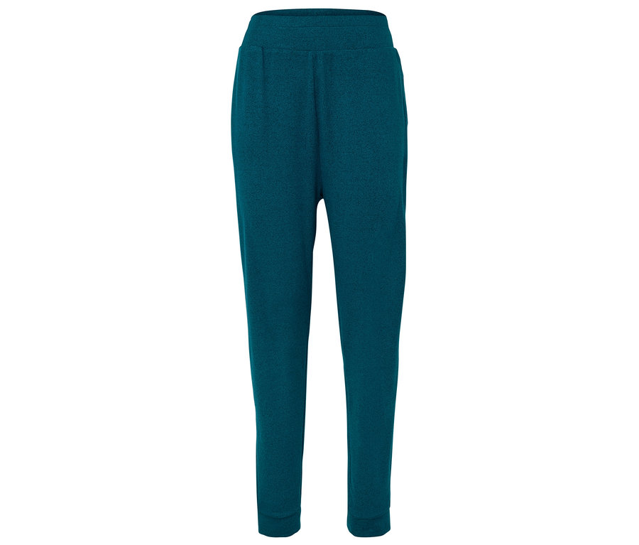 Pantalon de jogging turquoise avec taille élastique.