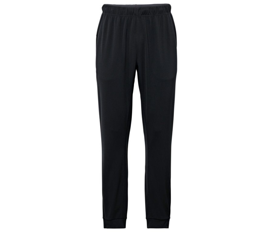 Pantalon de sport noir sur fond blanc.