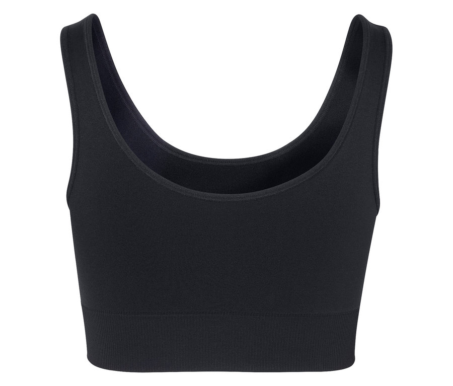Soutien-gorge de sport noir.