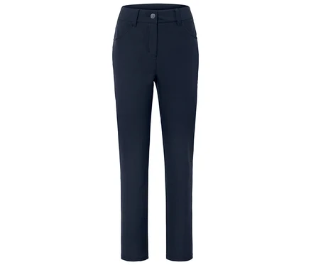 Pantalon bleu marine avec bouton et poches.