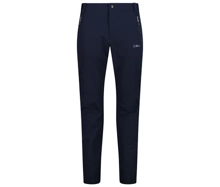 Pantalon de randonnée bleu marine avec poches zippées.