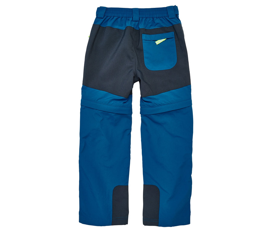 Pantalon zip-off JAKO-O, pétrole, vu de dos.