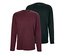 1x vert, 1x rouge bordeaux