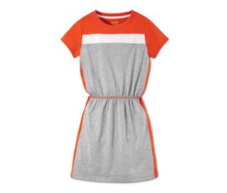 Gris chiné et orange