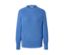 Pull en maille fine bleu.