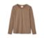 Longsleeve NAH/STUDIO en coton durable, couleur noisette.